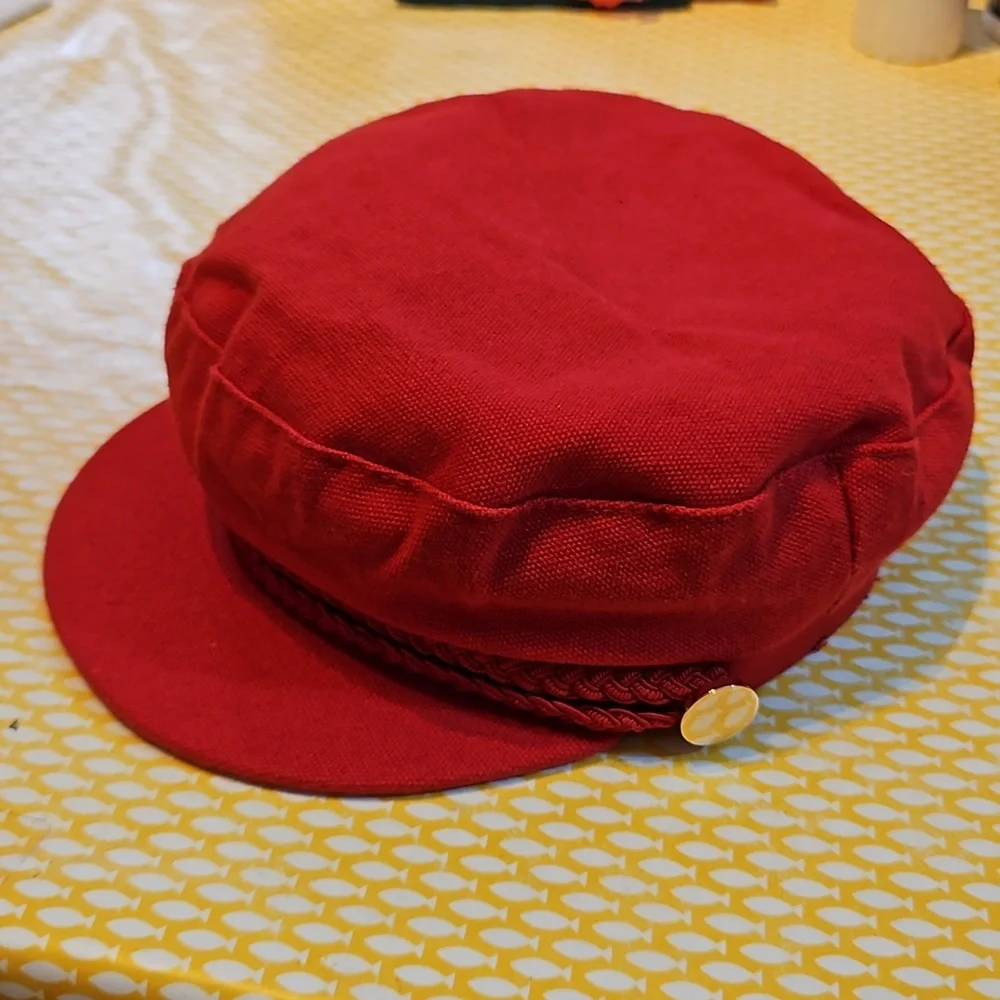 Zara 56cm red sports cap canvas / denim bought but never worn - Picture 7 of 11